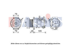 Kompresor, klimatizace AKS DASIS 852811N