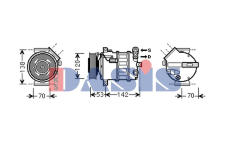 Kompresor, klimatizace AKS DASIS 852891N