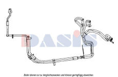 Vysokotlaké / nízkotlaké vedení, klimatizace AKS DASIS 885808N