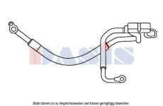 Vysokotlaké / nízkotlaké vedení, klimatizace AKS DASIS 885822N