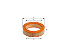 Vzduchový filtr HENGST FILTER E185L