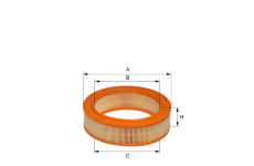 Vzduchový filtr HENGST FILTER E188L