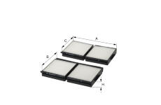 Filtr, vzduch v interiéru HENGST FILTER E1938LI