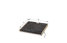 Filtr, vzduch v interiéru HENGST FILTER E1949LC