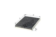 Filtr, vzduch v interiéru HENGST FILTER E2919LC