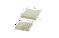 Filtr, vzduch v interiéru HENGST FILTER E2943LI