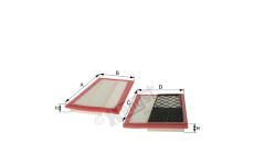 Vzduchový filtr HENGST FILTER E627L