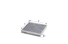 Filtr, vzduch v interiéru HENGST FILTER E916LC