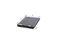 Filtr, vzduch v interiéru HENGST FILTER E960LC