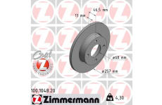 Brzdový kotouč ZIMMERMANN 100.1048.20