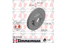 Brzdový kotouč ZIMMERMANN 100.1219.20