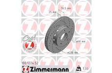 Brzdový kotouč ZIMMERMANN 100.1224.52