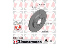 Brzdový kotouč ZIMMERMANN 100.3310.20