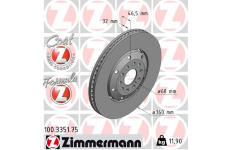 Brzdový kotouč ZIMMERMANN 100.3351.75