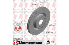 Brzdový kotouč ZIMMERMANN 100.3356.52