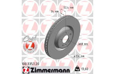 Brzdový kotouč ZIMMERMANN 100.3357.20