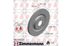 Brzdový kotouč ZIMMERMANN 100.3358.20