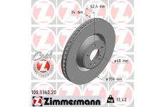 Brzdový kotouč ZIMMERMANN 100.3360.20