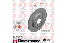 Brzdový kotouč ZIMMERMANN 100.3379.20