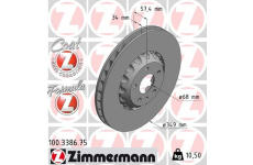 Brzdový kotouč ZIMMERMANN 100.3386.75