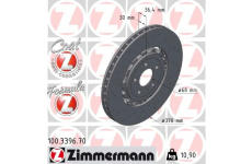 Brzdový kotouč ZIMMERMANN 100.3396.70