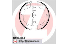 Sada brzdových čelistí, parkovací brzda ZIMMERMANN 10990.106.3