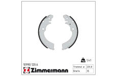Sada brzdových čelistí ZIMMERMANN 10990.120.6