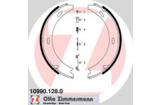 Sada brzdových čelistí, parkovací brzda ZIMMERMANN 10990.128.0