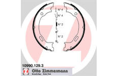 Sada brzdových čelistí, parkovací brzda ZIMMERMANN 10990.129.3