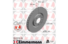 Brzdový kotouč ZIMMERMANN 110.2212.20