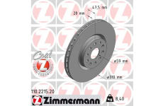 Brzdový kotouč ZIMMERMANN 110.2215.20