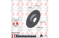 Brzdový kotouč ZIMMERMANN 110.2221.52