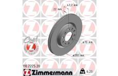 Brzdový kotúč ZIMMERMANN 110.2225.20