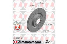 Brzdový kotouč ZIMMERMANN 110.2225.52