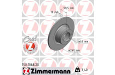 Brzdový kotouč ZIMMERMANN 150.1068.20