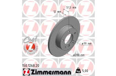 Brzdový kotúč ZIMMERMANN 150.1268.20