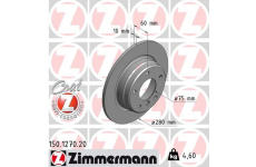 Brzdový kotúč ZIMMERMANN 150.1270.20