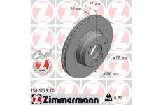 Brzdový kotouč ZIMMERMANN 150.1279.20