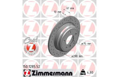 Brzdový kotúč ZIMMERMANN 150.1285.52