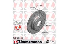 Brzdový kotouč ZIMMERMANN 150.1286.52