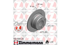 Brzdový kotouč ZIMMERMANN 150.1287.20