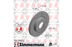 Brzdový kotouč ZIMMERMANN 150.1288.52