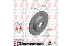 Brzdový kotouč ZIMMERMANN 150.1289.52