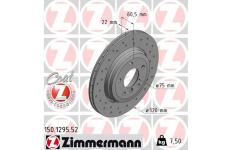 Brzdový kotouč ZIMMERMANN 150.1295.52