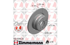 Brzdový kotouč ZIMMERMANN 150.1299.20