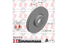 Brzdový kotouč ZIMMERMANN 150.2915.32