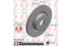 Brzdový kotouč ZIMMERMANN 150.2916.20