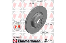 Brzdový kotouč ZIMMERMANN 150.2921.32