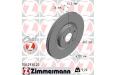 Brzdový kotouč ZIMMERMANN 150.2930.20