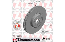 Brzdový kotouč ZIMMERMANN 150.2937.20